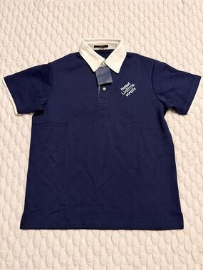 Louis Vuitton Navy Polo with White Contrast Collar